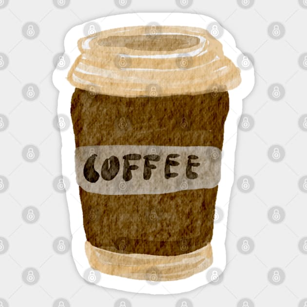 To Go Coffee Cup Sticker by gronly